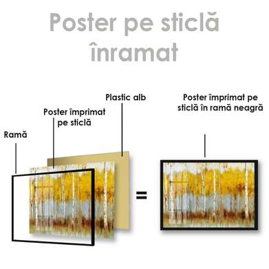 Poster - Mesteacănele de toamnă, 45 x 30 см, Panza pe cadru, Botanică