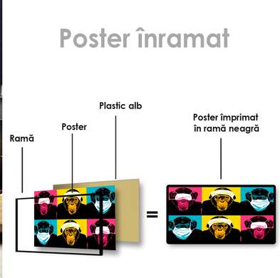 Poster, Glamor Dog, 60 x 30 см, 30 x 45 см, Canvas on frame