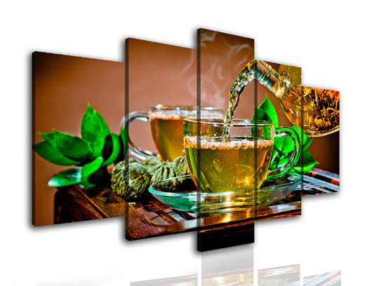 Modular picture, Green tea, 108 х 60