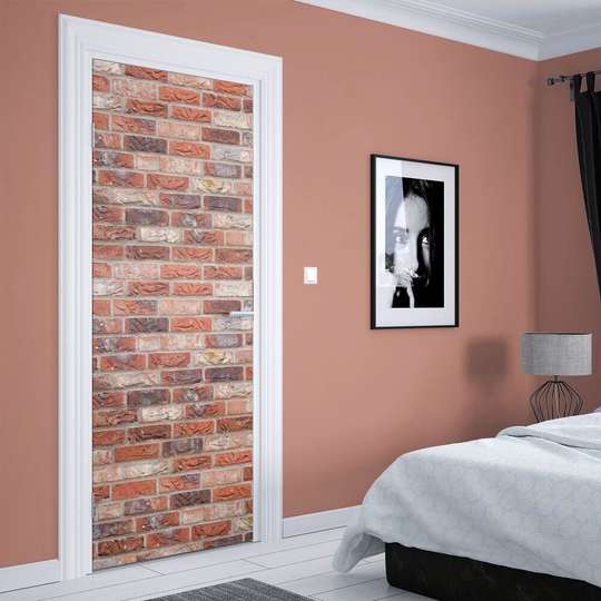 3D door sticker, Brick wall, 60 x 90cm, Door Sticker