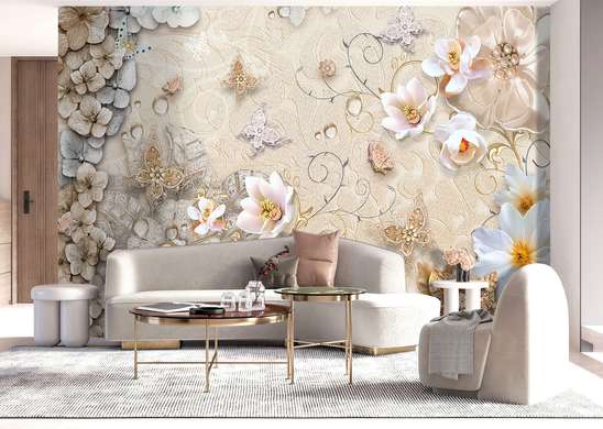 Wall Mural - Delicate flowers