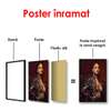 Poster - Portretul cântăreței Rihanna, 60 x 90 см, Poster înrămat, Persoane Celebre