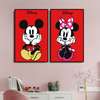 Poster - Mickey și Minnie Mouse, 60 x 90 см, Poster inramat pe sticla
