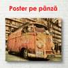 Poster - Autobuzul vintage, 90 x 60 см, Poster înrămat, Vintage
