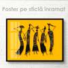 Poster - Afro style, 90 x 60 см, Framed poster on glass, Abstract