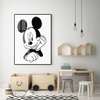 Poster - Mickey, 60 x 90 см, Framed poster on glass