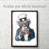 Poster, Maimuță serioasă, 30 x 60 см, Panza pe cadru, Animale