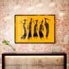 Poster - Afro style, 90 x 60 см, Framed poster on glass, Abstract