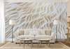 Wall Mural - White wavy lines