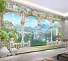 Wall Mural - Beautiful view from the window to the mountain landscape