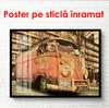 Poster - Autobuzul vintage, 90 x 60 см, Poster înrămat, Vintage