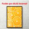 Poster - Felii de portocale, 60 x 90 см, Poster inramat pe sticla, Alimente și Băuturi