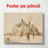 Poster - Retro city, 90 x 60 см, Framed poster, Vintage