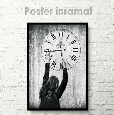 Poster - Time, 30 x 45 см, Canvas on frame