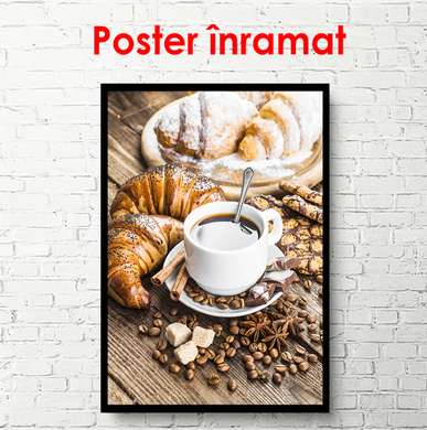 Poster - Buna dimineata, 30 x 45 см, Panza pe cadru, Alimente și Băuturi