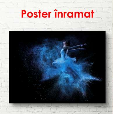 Постер - Балерина, 90 x 60 см, Постер на Стекле в раме