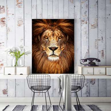 Постер, Король Лев, 30 x 45 см, Холст на подрамнике
