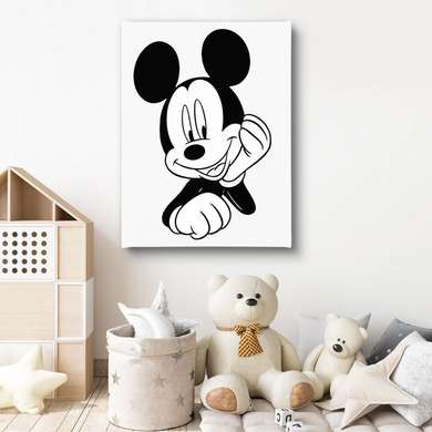 Poster - Mickey, 60 x 90 см, Poster inramat pe sticla