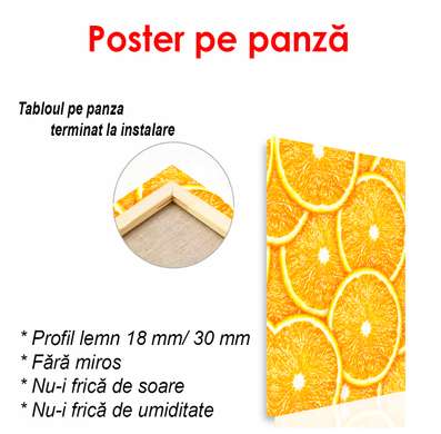 Poster - Felii de portocale, 60 x 90 см, Poster înrămat, Alimente și Băuturi