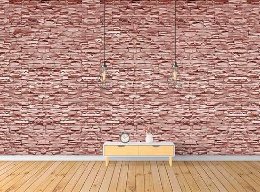 Wall Mural - Red stone wall