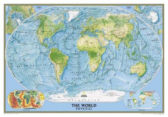 Wall Mural - Gentle map of the World
