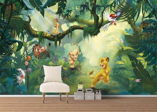 Wall Mural - Heroes of the cartoon The Lion King