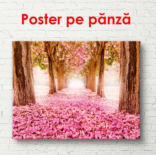 Постер - Розовый парк, 90 x 60 см, Постер в раме
