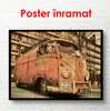 Poster - Vintage bus, 90 x 60 см, Framed poster, Vintage