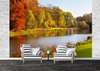 Wall Mural - River and autumn forest