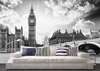 Wall Mural - Black and white London.