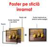 Poster - Composition of pears, 90 x 60 см, Framed poster on glass, Food and Drinks
