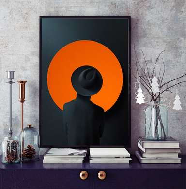 Poster - Arte contemporană - minimalism, 60 x 90 см, Poster inramat pe sticla