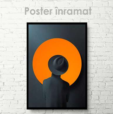 Poster - Arte contemporană - minimalism, 60 x 90 см, Poster inramat pe sticla