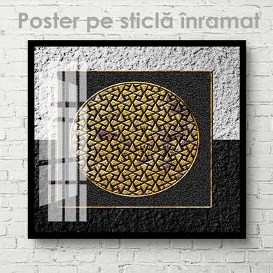 Poster - Circle in a square, 40 x 40 см, Canvas on frame