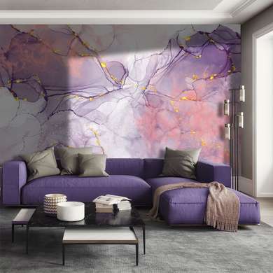 Wall Mural - Pink purple shades