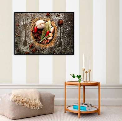 Poster - Desert de fructe, 45 x 30 см, Panza pe cadru, Alimente și Băuturi