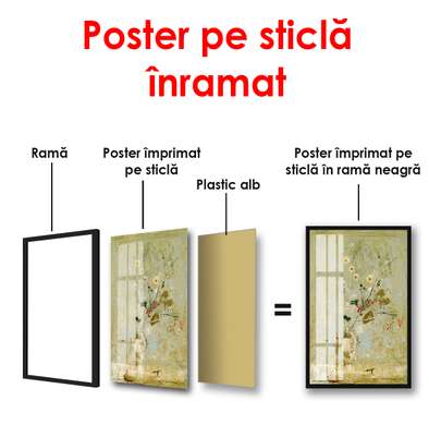 Poster - Tandrețe pe masă, 60 x 90 см, Poster înrămat, Provence