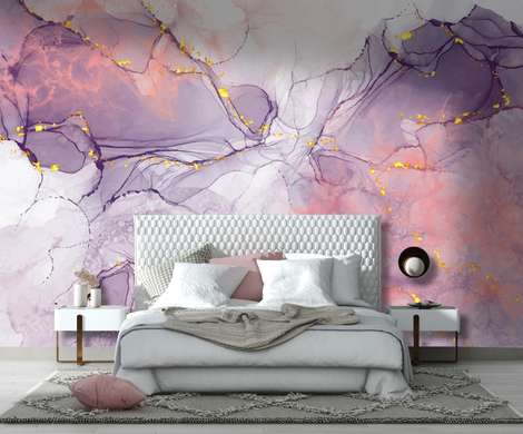 Wall Mural - Pink purple shades