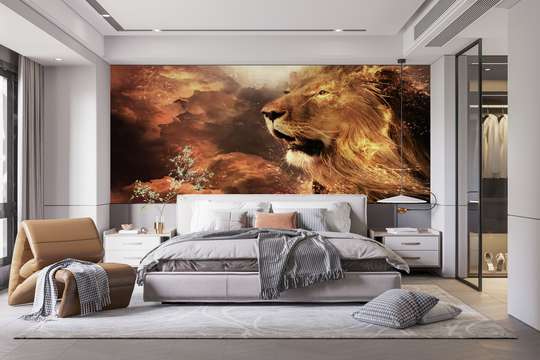 Wall Mural - Sad Lion