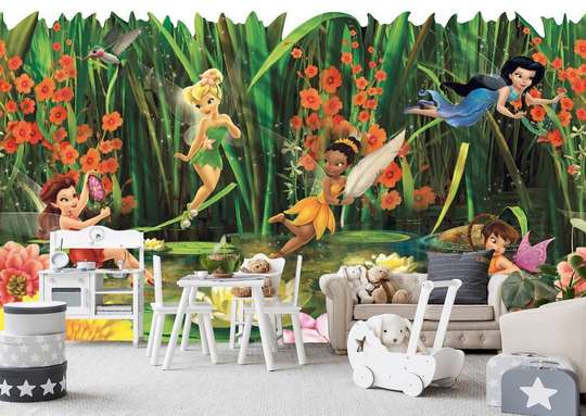Wall Mural - Fairy and her friends