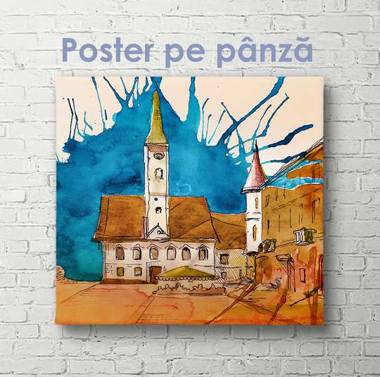 Poster - Belfry, 40 x 40 см, Canvas on frame