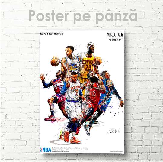 Poster, Basketball team poster, 30 x 45 см, Canvas on frame