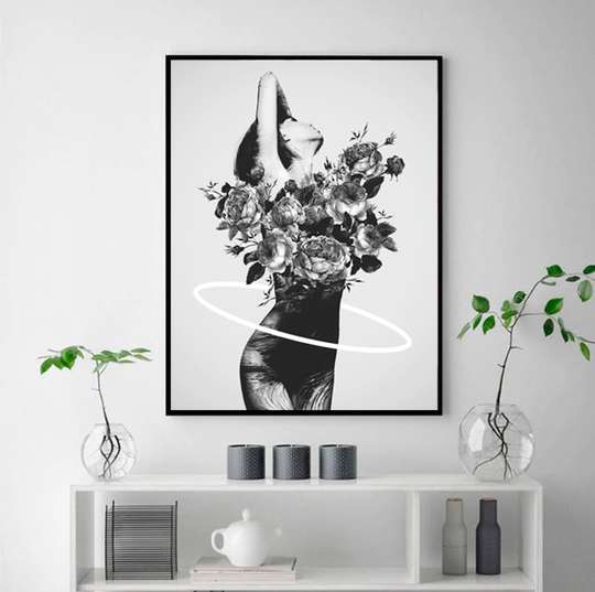 Tablou înramat - Flori, 50 x 75 см