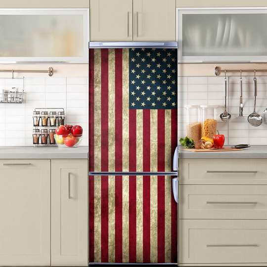 3D door sticker, USA flag, 60 x 90cm