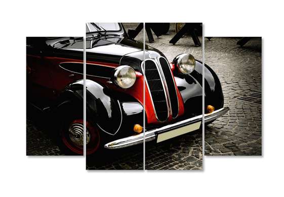 Modular picture, retro car., 198 x 115, 198 x 115