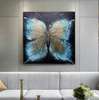 Tablou înramat - Fluture glamour, 100 x 100 см