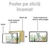 Poster - My favorite place is in your arms, 150 x 50 см, Framed poster on glass, Botanical