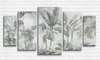 Tablou Pe Panza Multicanvas, Palmieri în ceață, 108 х 60