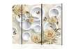 Screen with beige roses on an abstract background., 7