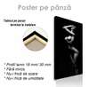 Poster - Shadows on the female body 1, 50 x 150 см, Framed poster on glass, Nude